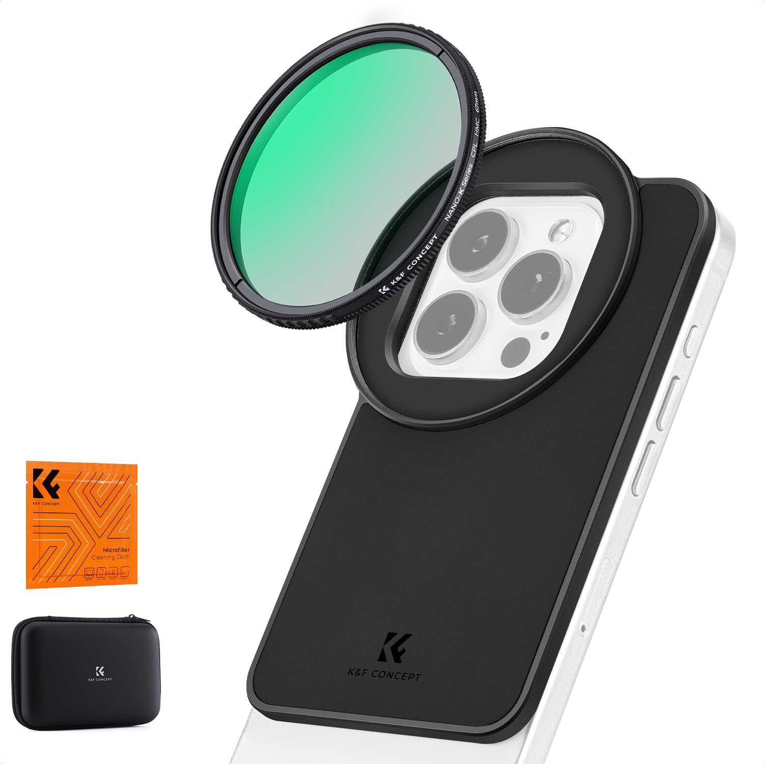 K&F CONCEPT iphone 用フィルター　セット Amazon.com: K&F CONCEPT 6.1 inch Magnetic Lens Filter Mount